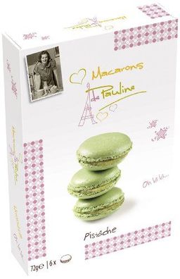 Macarons de Pauline Pistazie Mandel Creme 6 Makronentörtchen 72g 3er Pack