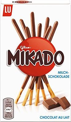 Mikado Milchschokolade, 4er Pack (4 x 75 g)
