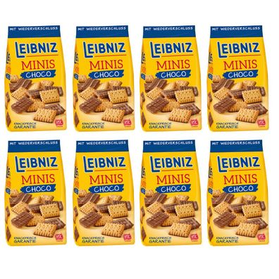 Bahlsen Leibniz Minis Butterkekse mit schokolade 125g 8er Pack