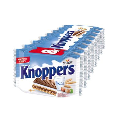 Knoppers Das Frühstückchen knusprig gefüllte Waffelschnitte 8 x 25g