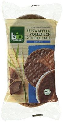 BioZentrale Bio Reiswaffeln Vollmilch, 6er Pack (6 x 100 g) - Bio