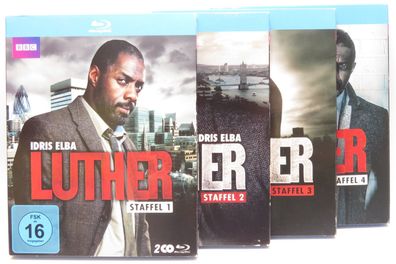 Luther - Idris Elba - Staffel 1 bis 4 - BBC - Blu-ray