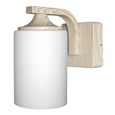 Ledvance Alu Außenwandleuchte "Endura classic Lantern Cylinder" Holz 39262-5