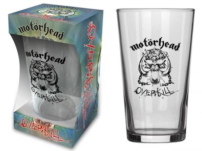 Motörhead Overkill Bierglas Trinkglas Beer glass offizielle Merchandise NEU NEW
