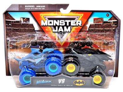 Monster Jam Color Change 1:64 Truck Megalodon Vs. Batman 2er-Pack