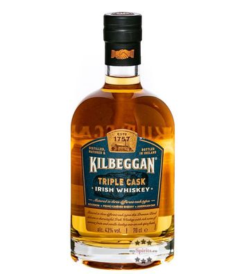 Kilbeggan Triple Cask Irish Whiskey (43 % vol., 0,7 Liter) (43 % vol., hide)