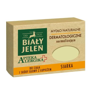 White Deer Allergic Pharmacy Natural Sulfur Soap - Für Körper