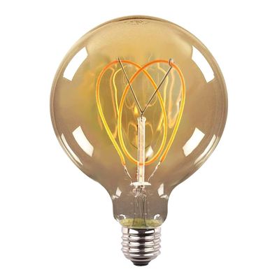 LED G95 Lampe Birne Filament Herz Form Gold 2200k E27 Retro Edison Kugel Birne