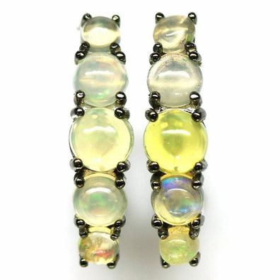 Ohrringe mit multicolore Welo Opalen Sterling Silber