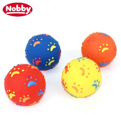 Nobby Latex Pfotenball - 7,8 cm - Hundespiel Wurfspiel Ball Gummiball Spielzeug