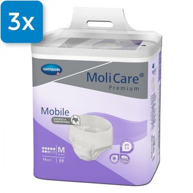 Molicare Premium Mobile 8 Tropfen M 3 x 14 Stück