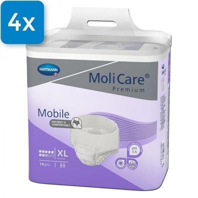 Molicare Premium Mobile 8 Tropfen XL 4 x 14 Stück
