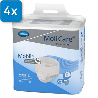 Molicare Premium Mobile 6 Tropfen L 4 x 14 Stück