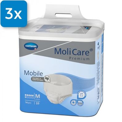 Molicare Premium Mobile 6 Tropfen M 3 x 14 Stück