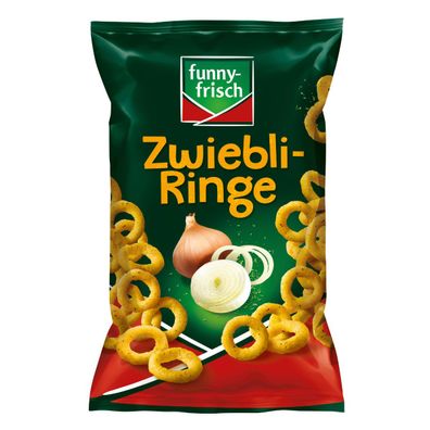 funny frisch Zwiebli Ringe Maisringe mit Zwiebel Geschmack 80g