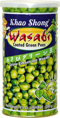 Khao Shong grüne Erbsen Wasabi mit japanischem Meerettich 280g 4er Pack