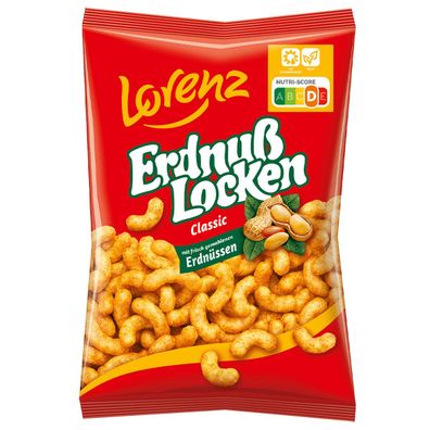 Lorenz Erdnuss Locken Classic Mais Snack mit gemahlenen Erdnüssen 30g
