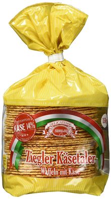 Ziegler Käsetaler Waffeln mit Käse knusprig gebacken 150g 6er Pack