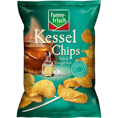 funny frisch Kessel Chips Salt und Vinegar glutenfrei vegan 120g