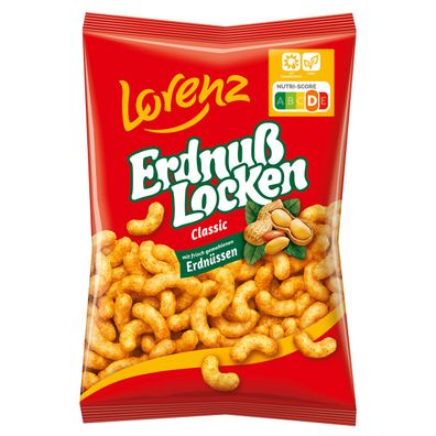 Lorenz Erdnuß Locken Classic Mais Snack mit gemahlenen Erdnüssen 200g