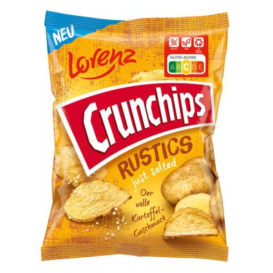 Lorenz Crunchips Rustics Just Salted Kartoffel Chips mit Schale 110g