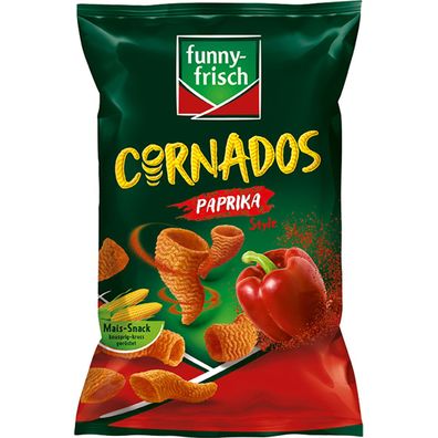 funny frisch Cornados Paprika Mais Snack mit Paprika Geschmack 80g