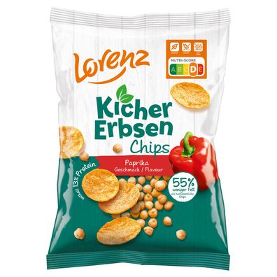 Lorenz Kichererbsen Chips Paprika Kartoffel Snack mit Paprika 85g