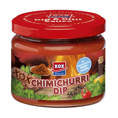 XOX Chimichurri Dip würzige Sauce mit Tomaten und Peffer 270ml