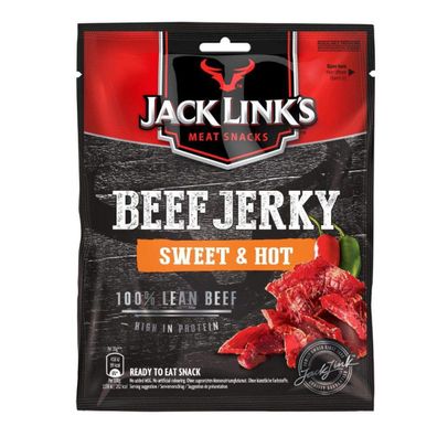 Jack Links Beef Jerky Sweet Hot gewürztes getrocknetes Rindfleisch 25g