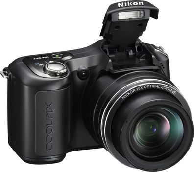 Nikon Coolpix L100 HD Digitalkamera, 10 Megapixel, 15-fach optischer Zoom, 3" Display