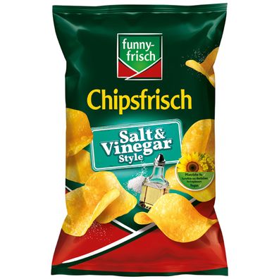 funny frisch Chipsfrisch Salt und Vinegar britischer Geschmack 150g