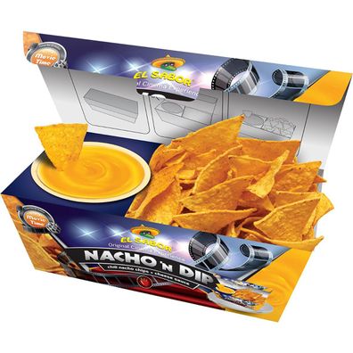 El Sabor Nacho n Dip Cheese Chili Nachos mit Cheese Dip 175g