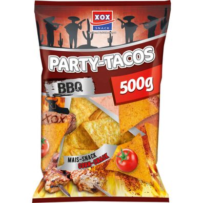 XOX Party Tacos Barbecue Mais Snack feurig pikant knusprig 500g