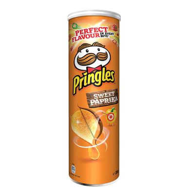 Pringles Sweet Paprika Stapelchips mit süsslichem Geschmack 185g