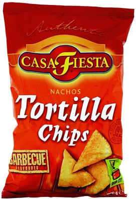 Casa Fiesta Tortilla Chips mit würzigem Barbeque Aroma 3er Pack 453g