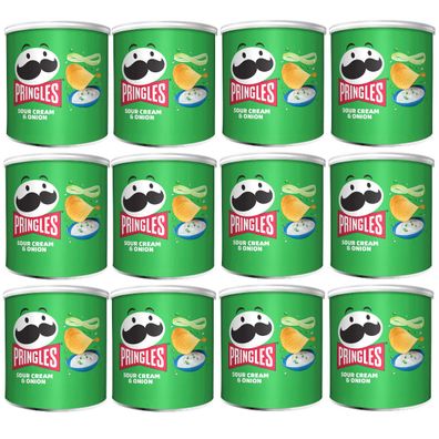 Pringles Sour Cream and Onion Sauerrahm und Zwiebeln 70g 12er Pack