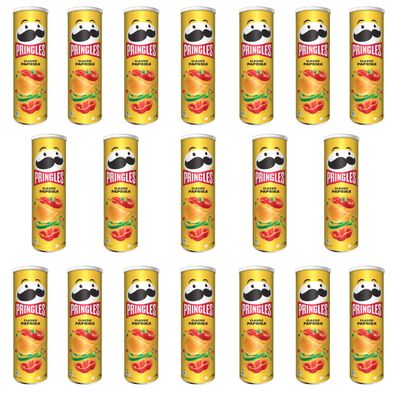 Pringles Classic Paprika Geschmack Stapelchips 185g 19er Pack
