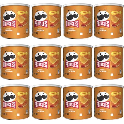 Pringles Sweet Paprika Stapelchips süß und würzig 40g 12er Pack