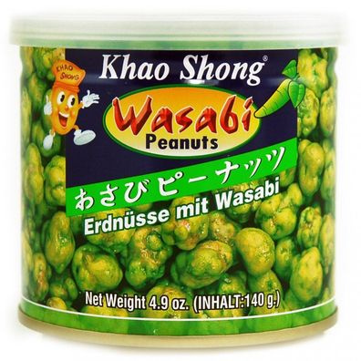 Khao Shong Erdnüsse Wasabi Snack Kultur für Schärfeerprobte 140g