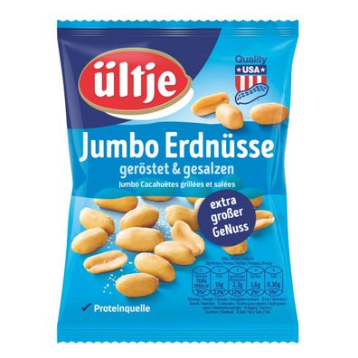 Ültje Jumbo Erdnüsse geröstet und gesalzen extra großer Genuss 200g