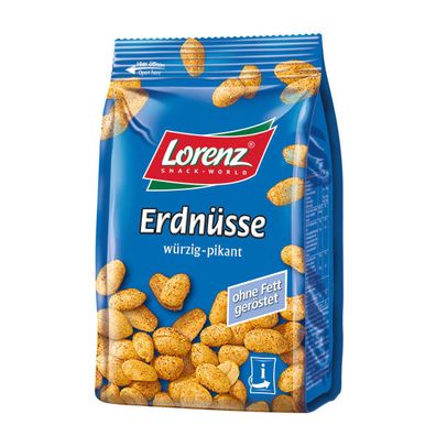 Lorenz Erdnüsse würzig pikant ohne Fett geröstet 150g 7er Pack