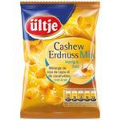 ültje Cashew Erdnuss Mix aus Cashew und Erdnüssen mit Honig & Salz 200g 4er Pack