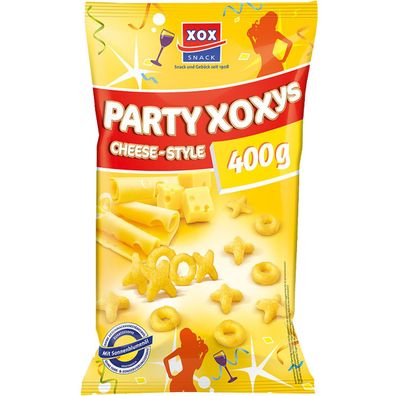 XOX Party XOXys Cheese Style Mais Snack mit geriebenem Käse 400g