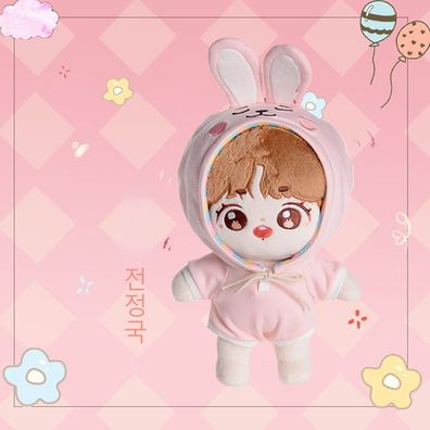 Kpop BTS Jung Kook Plüsch Puppe mit Kleidung Kinder Spielzeug Stofftier Gift22cm