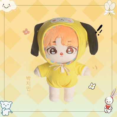 Kpop BTS JiMin Plüsch Puppe mit Kleidung Kinder Spielzeug Stofftier Geschenk22cm