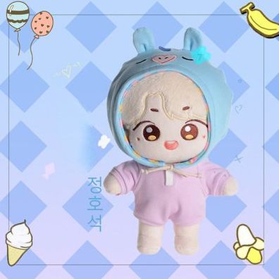 Kpop BTS J-Hope Plüsch Puppe mit Kleidung Kinder Spielzeug Toy Doll Geschenk22cm