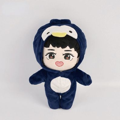 Kpop EXO D.O Plüsch Puppe mit Kleidung Kinder Spielzeug Stofftier Geschenk 20cm