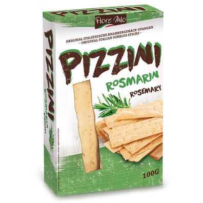 Fiore Mio Pizzini Knabbergebäck Stangen mit Rosmarin Geschmack 100g