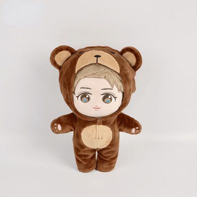 Kpop EXO KAI Plüsch Puppe mit Kleidung Kinder Spielzeug Stofftier Geschenk 20cm