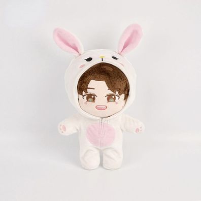 Kpop EXO SUHO Plüsch Puppe mit Kleidung Kinder Spielzeug Stofftier Geschenk 20cm